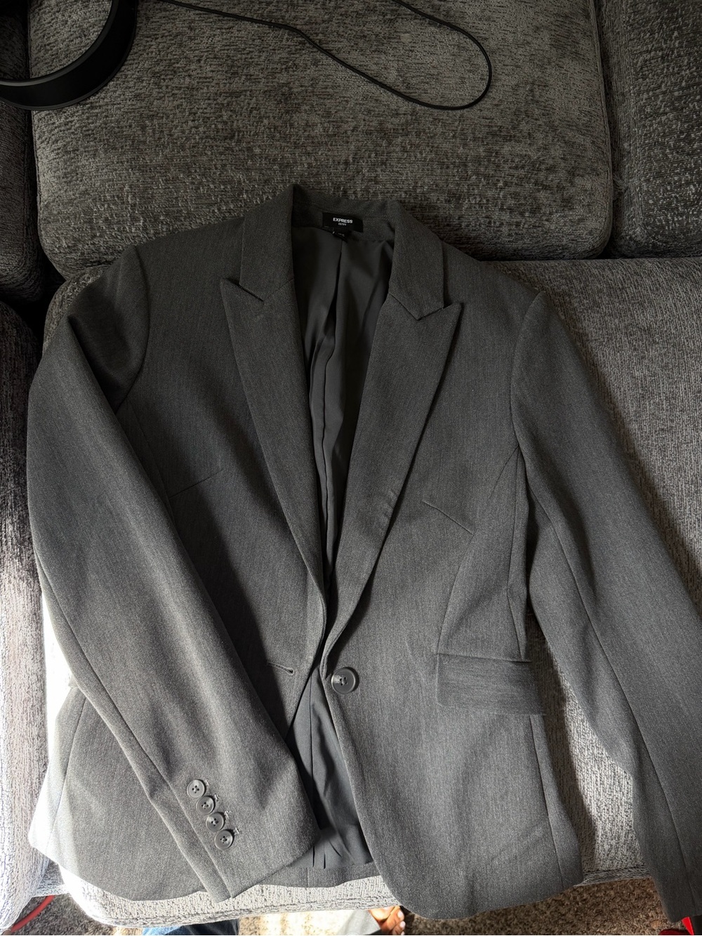 Express Editor Grey Blazer Small